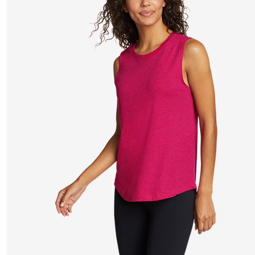 Eddie Bauer Tryout Ruched Muscle Tank Top